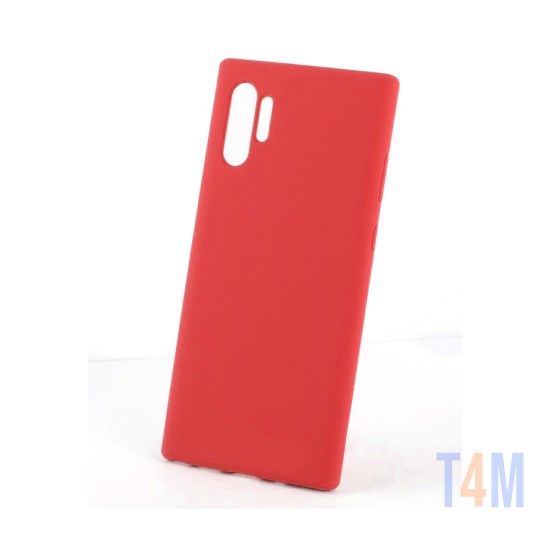 Capa de Silicone para Samsung Galaxy Note 10 Plus Vermelho